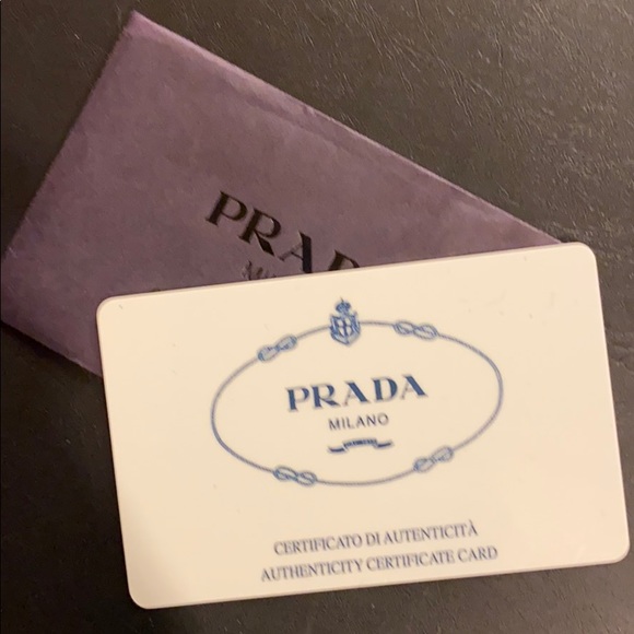 PRADA OFF WHITE LEATHER CROSS BODY POUCH - Picture 15 of 16